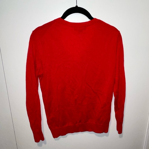 Banana Republic Wool V Neck Sweater in red - Picture 4 of 7